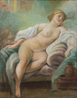 Lote 0039
RAMÓN MARTÍ ALSINA - Dama desnuda en el sofá