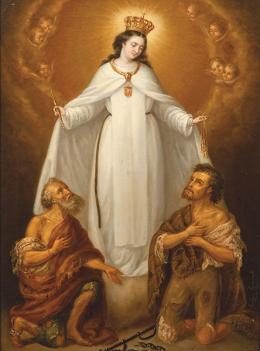 Lote 71: ENRIQUE CARMINATI - Nuestra Señora de la Merced redimiendo cautivos