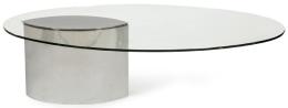 Lote 1287
Cini Boeri (1924-2020) para Knoll, 1970
Mesa de café modelo Lunario. Tablero de vidrio templado transparente y base en acero