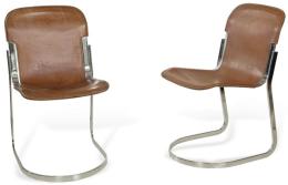 Lote 1288: Willy Rizzo (Nápoles, 1928-2013) para Cidue. Italia años 70
Pareja de sillas modelo C2