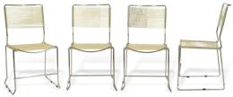 Lote 1333: Giandomenico Belotti (1922-2004) Reedición
Spaghetti chairs, conjunto de 4 sillas