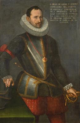 Lote 83: SEGUIDOR DE BARTOLOMÉ GONZÁLEZ S. XVI - D. Diego de Leiva y Venero, caballero de la orden de Santiago, gobernador de la provincia de Llerena, y regidor de Valladolid