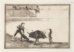Lote 1: FRANCISCO DE GOYA Y LUCIENTES - Pedro Romero matando a toro parado. 5ª Edición (1921)
