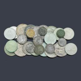 Lote 2797: Lote de monedas en plata