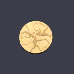 Lote 2800
Moneda conmemorativa Olimpiada Munich en oro de 22 K.
Con certificado.