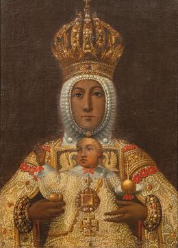 Lote 37: ESCUELA MADRILEÑA S. XVII - Virgen del Sagrario de Toledo
