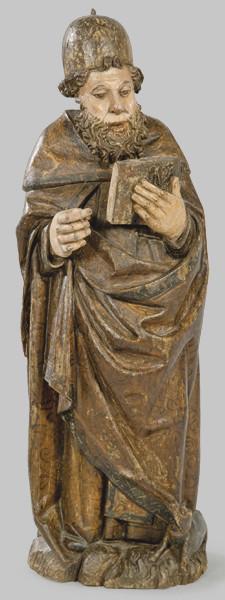 Lote 1245: Circulo de Alejo de Vahia, Castilla ff. S. XV pp. S. XVI
"San Antón"
Escultura de madera tallada y policromada.