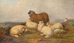 Lote 109: ATRIBUIDO A THOMAS SIDNEY COOPER - Paisaje con ovejas