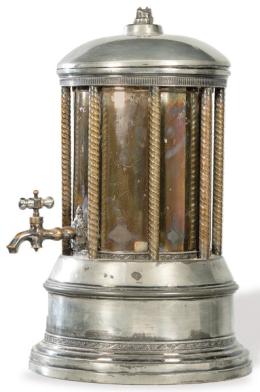 Lote 1526: Samovar de metal plateado de Meridien Britannia Company, Inglaterra S. XIX.
