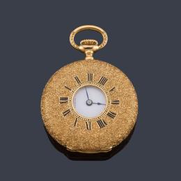 Lote 2490
PATEK PHILIPPE, reloj cazador de colgar con caja en oro rosa de 18 K.