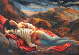 Lote 436: CARLOS FORNS BADA - Mujer dormida