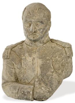 Lote 1005: Busto de Napoleón de arenisca