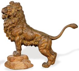 Lote 1016: "León" en bronce, Francia S. XIX.