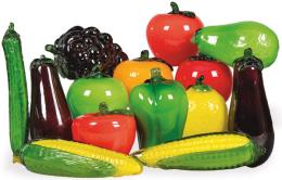 Lote 1073: Trece frutas y hortalizas de Murano