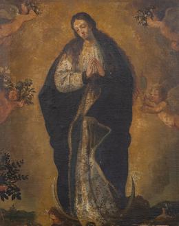 Lote 75: ESCUELA ESPAÑOLA S. XVII - Inmaculada Concepción