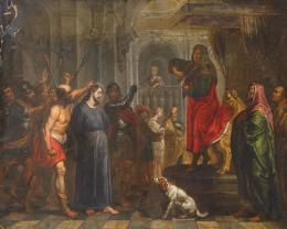 Lote 90: ESCUELA FLAMENCA S. XVII - Jesús ante Caifás