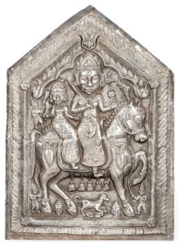 Lote 1363
Placa de plata india