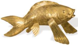 Lote 1406: Carpa de bronce dorado China pp. S. XX