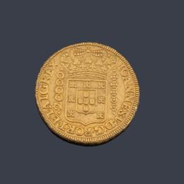 Lote 2587
BRAZIL. 20000 Reis, 1726-M. Minas Gerais Mint. Joao V (1706-50)
