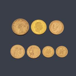 Lote 2608
7 Monedas en oro de 22 K.