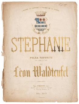 Lote 0432
DOCUMENTACIÓN DE ÉPOCA - Sthephanie. Polka favorita des salons de París per Lèon Waldtenfel