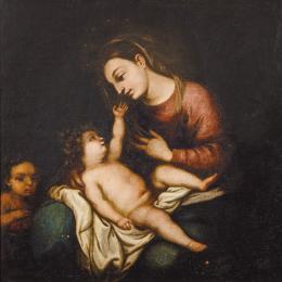Lote 0066
ESCUELA GRANADINA S. XVII - Virgen con el Niño