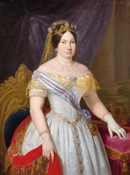 Lote 0099
ANTONIO MARIA ESQUIVEL - Retrato de Isabel II