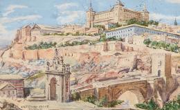 Lote 29: CEFERINO OLIVE - Vista de Toledo