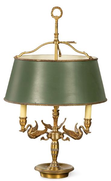  Bouillotte de bronce dorado h. 1950-60.