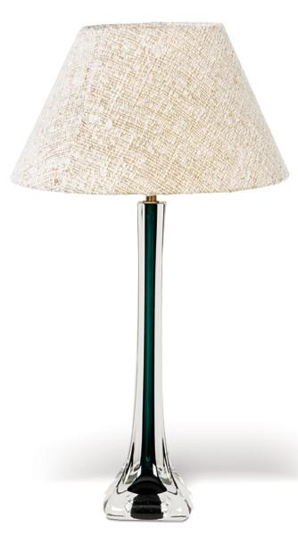  Lampara de mesa de cristal de Orrefors, Suecia, años 60.