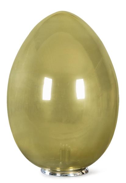  Lámpara de suelo de forma ovoide en cristal de Murano.
Italia, Venecia, años 70