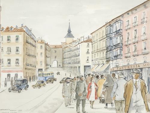  JUAN ESPLANDIU - Calle Toledo. Madrid