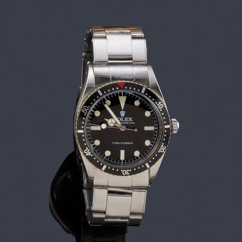 Lote 2645
ROLEX Oyster Perpetual Turn-o-graph ref. 6202 de caballero con caja en acero. 