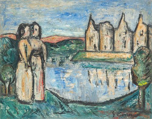 Lote 0351
GINÉS PARRA - Figuras en el paisaje