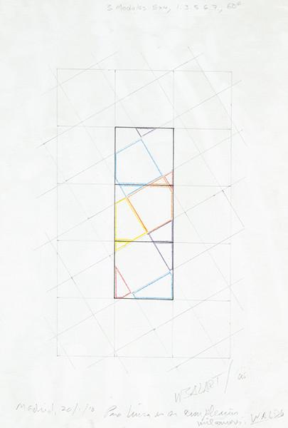 Lote 0457
WALDO BALART - 3 módulos 5 x 4, 1.3.5.6.7, 60º