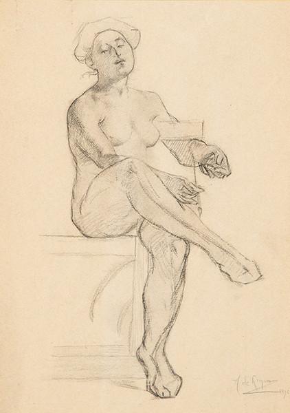 Lote 0042
ALEJANDRO DE RIQUER - Pareja de desnudos