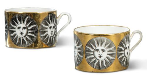 Lote 1293
Piero Fornasetti (Milán 1913-1988)
Juego de dos tazas pequeñas