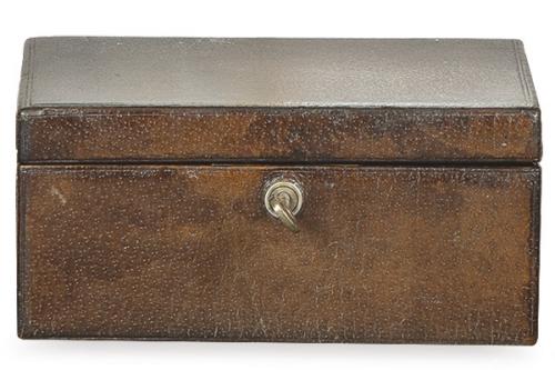 Lote 1485
Caja joyero en piel  victoriana Inglesa S. XIX