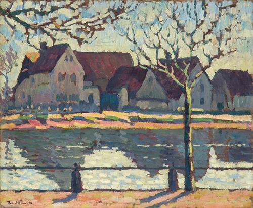  ROBERT ANTOINE PINCHON - Casas frente al río