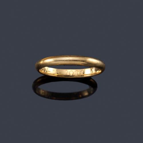  Alianza en oro amarillo de 18K.