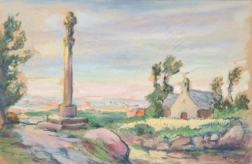  FERNANDO AMARICA - Paisaje con crucero