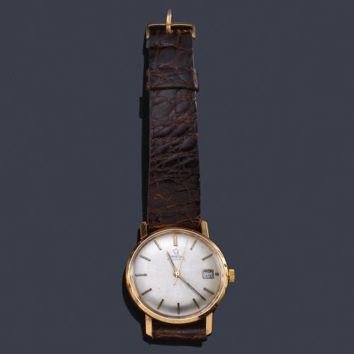  OMEGA de caballero con caja en oro amarillo de 18 K.