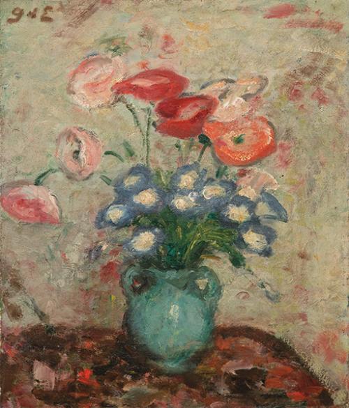  GEORGES D'ESPAGNAT - Cerámica con flores