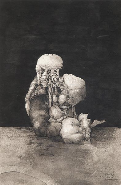 Lote 0404
JOSÉ HERNÁNDEZ - Sin título (boceto para litografía)