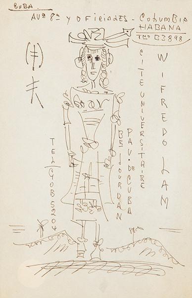  WIFREDO LAM - Mujer en el paisaje