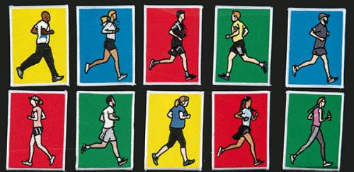  JULIAN OPIE - Joggers