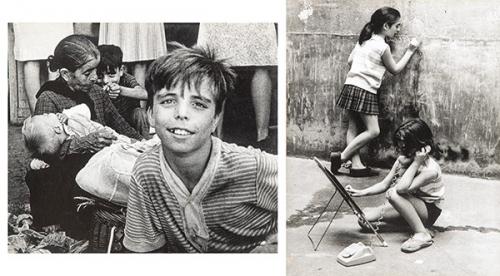  SIGFRIDO DE GUZMAN - Solymar, Mercedes y Marisa jugando al teléfono, Expresionismo humano y Paisaje