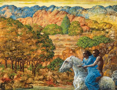 Lote 0543
ANTONIO FERRI - Paseo a caballo