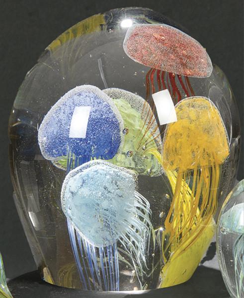  Gran acuario con medusas de cristal de Murano