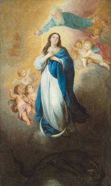  COPIA DE BARTOLOMÉ ESTEBAN MURILLO S. XVIII - Inmaculada Concepción